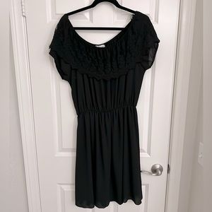 Lace Trim Dress , Plus Size